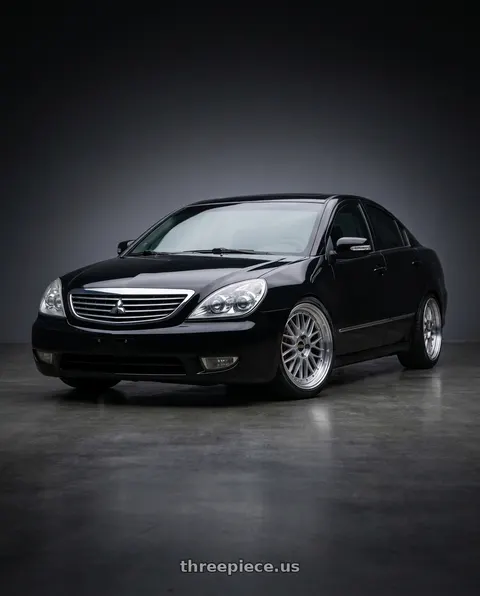 2009 Mitsubishi Galant with BBS LM 5x114.3 19x8.5+43 Diamond Silver wheels