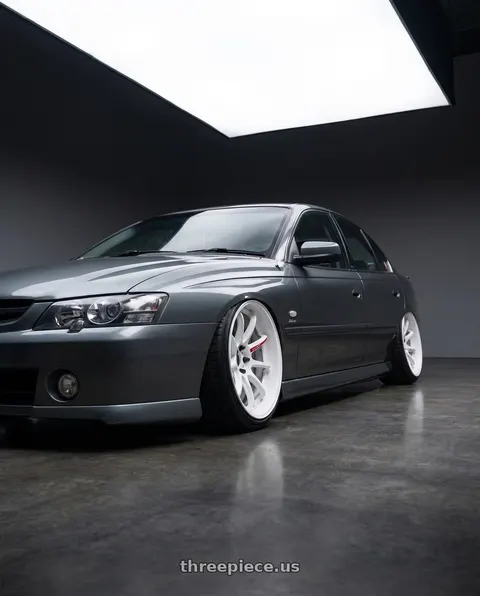 2004 holden vy spac with Work Zr10 2P 5x114.3 19x11.0 +22 Azure White wheels