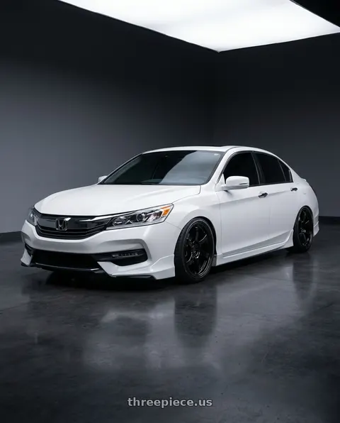 2016 Honda Accord with Gram Lights 57DR 4x100 15x8 +35 GLOSS BLACK wheels
