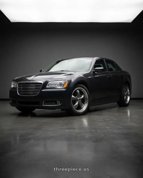 2021 Chrysler 300 with American Racing AR105 TORQ THRUST M 5X115 17X7.5 +45 ANTHRACITE W/ MACHINED LIP wheels