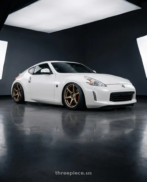 2019 Nissan 370Z with Kansei K11B Tandem 5x114.3 19x10.5 22 Bronze wheels