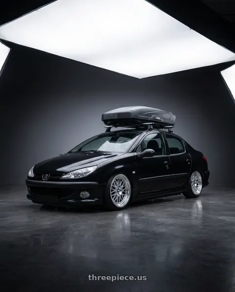 2011 Peugeot 206 SD roof with ESR Wheels CS SERIES CS3 5x100 18x8.5 +30 Hyper Silver wheels