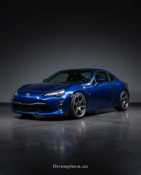2017 Toyota 86 with Advan Racing RG-4 5x100 18x8.0 +47 RACING HYPER BLACK & RING wheels