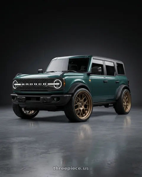 2025 Ford Bronco with BBS CH-RII 5x112 22x10.5 +15 Matte Bronze wheels
