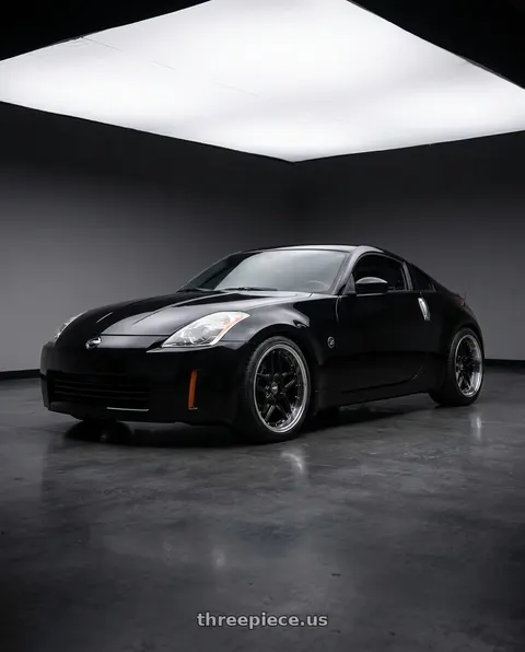 2003 Nissan 350Z with ESR Wheels CS15.2 5x114.3 19x9.5 +35 Gloss Black wheels