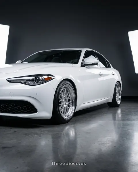 2020 Alfa Romeo Giulia TI with ESR Wheels SR01 5x110 19x8.5 +30 Hyper Silver Machine Lip wheels