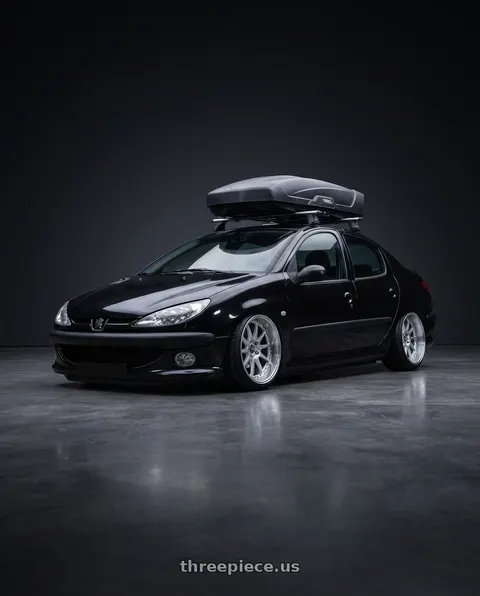 2011 Peugeot 206 SD roof with ESR Wheels CS SERIES CS12 5x100 18x8.5 +30 Hyper Silver wheels