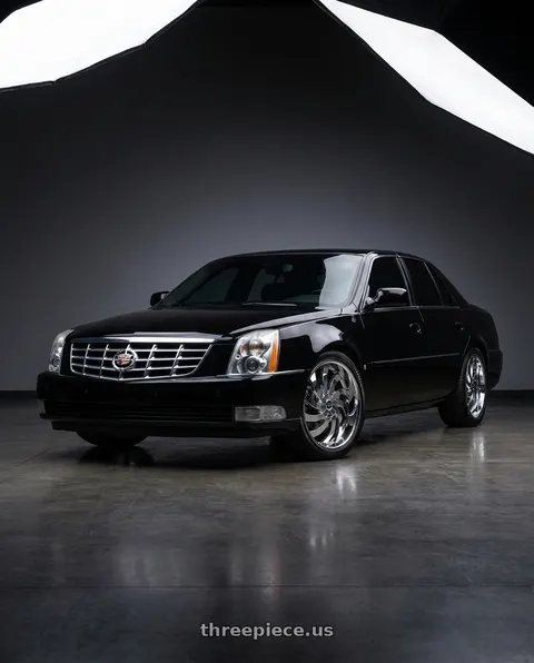 2009 Cadillac DTS Platinum with Strada FLAME 5x114.3 / 5x120 20x8.5 35MM Chrome wheels