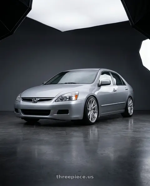 2005 Honda Accord with Brada Wheels CX2 5x114.3 19x10 +30 Brushed Hyper Silver wheels