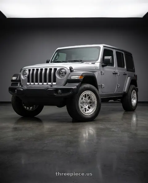 2021 Jeep Wrangler Sport with KMC KM235 GRENADE CRAWL BEADLOCK 5X127 17X8.5 +0 MACHINED wheels