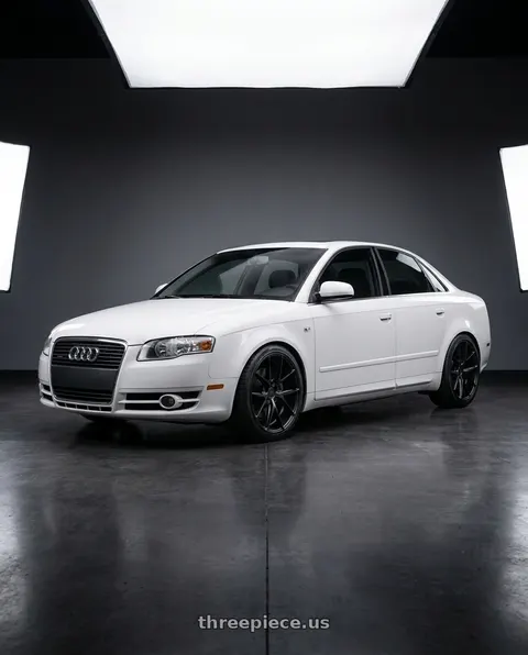 2010 Audi A4 with Niche 1PC M117 MISANO 5X112 18X8 +30 MATTE BLACK wheels