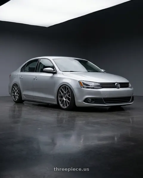 2016 Volkswagen Jetta with fifteen52 APEX 5x112 / 5x120 18x8.5 +35 FROSTED GRAPHITE (SATIN GREY) wheels