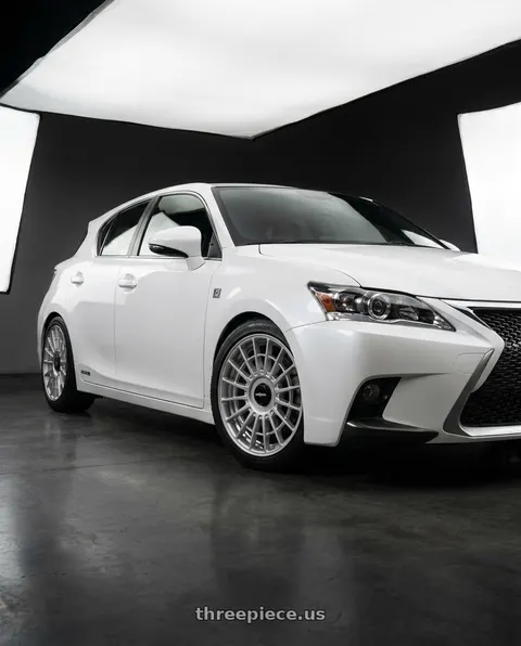 2015 Lexus CT200h F Sport with Rotiform 1PC R143 LAS-R 5X100/5X112 19X8.5 +45 GLOSS SILVER wheels