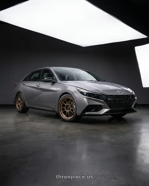 2023 Hyundai Elantra N with Konig Hypergram 5x114.3 16x7.5+38 Race Bronze wheels