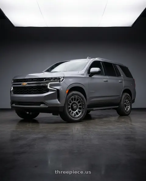 2021 Chevrolet Tahoe LS with Vision Off-Road 111 Nemesis 6x139.7 20x9+12 Gunmetal wheels