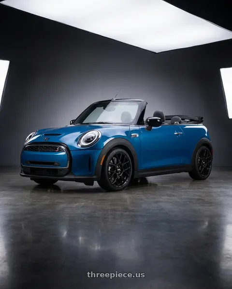 2026 Mini Cooper S Convertible with BBS XR 5x112 18x8.0+37 Gloss Black wheels