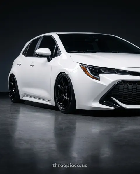 2023 Toyota Corolla with Advan RGIII 5x114.3 18x10+35 Gloss Black wheels