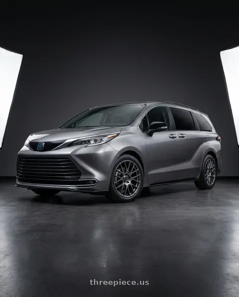 2026 Toyota Sienna XSE with Ssr Gtv04 5x114.3 18×8.5x8.5+38  METALLIC GRAY wheels