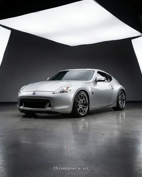 2011 Nissan 370Z with Aodhan DS02 5x114.3 19x9.5+22 Vacuum Chrome wheels