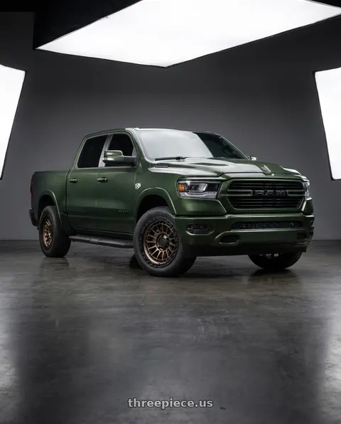 2026 Ram 1500 with LOCK OFFROAD MOJAVE 6x139.7 20x9 0 Matte Bronze W Matte Black Ring wheels