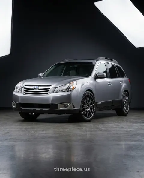 2012 Subaru Outback with Ssr Gtv04 5x100 18×7.5x7.5+40  METALLIC GRAY wheels