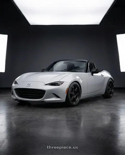 2015 Mazda MX-5 Miata with Vors SP1 4x100/4x114.3 16x7  +38 All Matte Black wheels