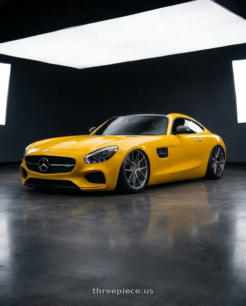 2019 Mercedes-Benz AMG GT with Niche 1PC M116 MISANO 5X112 20X9 +27 MATTE GUN METAL wheels