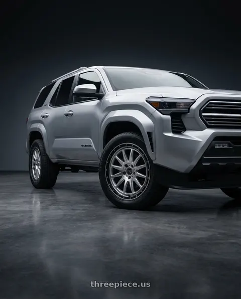 2026 Toyota 4Runner with Black Rhino Hard Alloys 200 6x139.7 17x8.5 0 HYPER SILVER W/ MACHINED FACE wheels