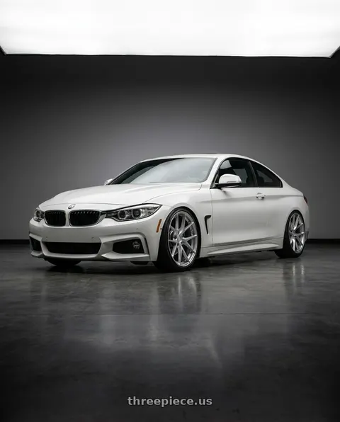 2020 BMW 430i with Aodhan AFF7 5x112 20x9+30 Gloss Silver Machined Face wheels