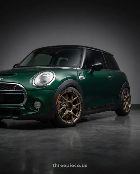 2014 Mini Cooper with Konig Ampliform 5x112 18x8.5+43 Gloss Bronze wheels