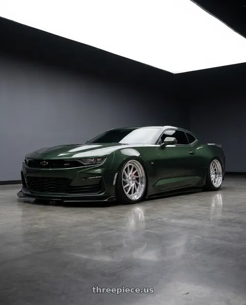 2020 Chevrolet Camaro SS with MV Forged MVF2 blank 20x10.5 -9 Diamond Silver wheels