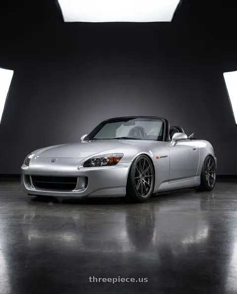 2009 Honda S2000 with Niche 1PC M116 MISANO 5X114.3 18X8 +40 MATTE GUN METAL wheels