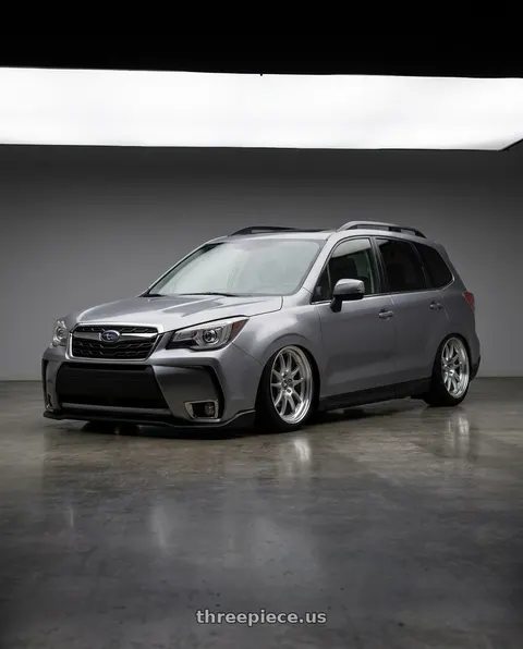 2017 Subaru Forester with ESR Wheels APEX SERIES AP6 5x120 19x9.5 +35 Hyper Silver wheels