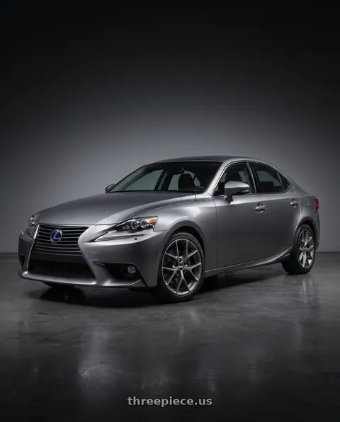 2013 Lexus IS F with BBS SR 5x114.3 18x8.0+40 Satin Himalaya Grey wheels