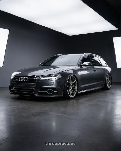 2016 Audi S6 with BBS CC-R 5x112 20x9.0+25 Satin Platinum wheels