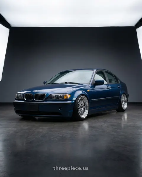 2003 BMW 325xi with BBS LM 5x120 17x8.0+40 Diamond Silver wheels