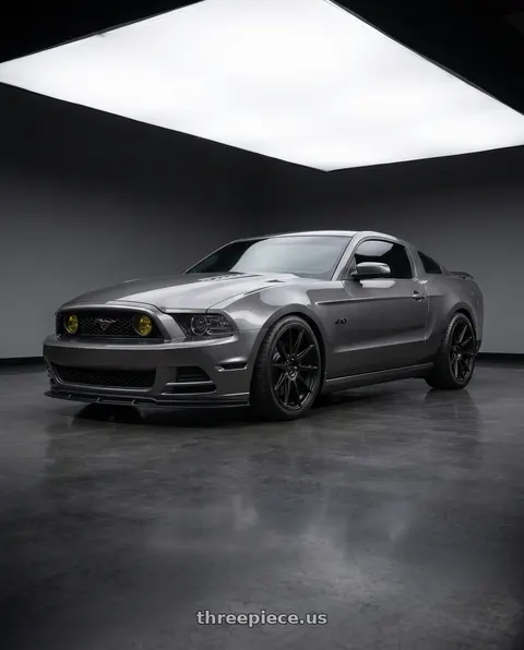 2014 Ford Mustang GT with Niche 1PC M147 ESSEN 5X114.3 20X10 +40 MATTE BLACK wheels