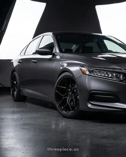 2019 Honda Accord LX with Rohana RFX11 5x112 21x10.5 +20 Gloss Black wheels