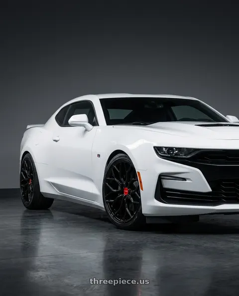 2022 Chevrolet Camaro with Vossen HF-2 20x9 / 5x120 / ET35 / Flat Face / 66.9 - Gloss Black Wheel - HF2-0B03 wheels
