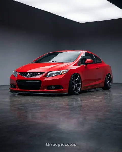 2015 Honda Civic Si with Kansei K11G Tandem 5x114.3 17x9.5 12 Gunmetal wheels