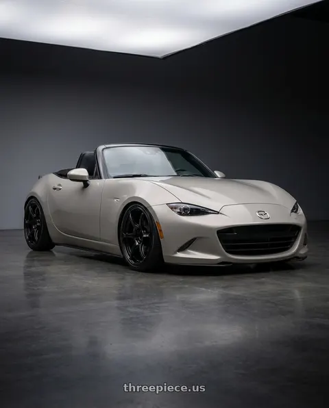 2021 Mazda MX-5 Miata with Advan RGIII 5x114.3 17x9.0+45 Gloss Black wheels