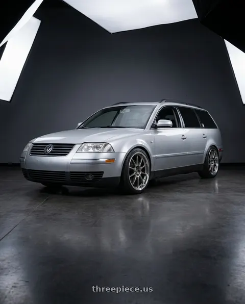 2003 Volkswagen Passat GLS with Enkei J10 5x112/120 17x7+38 Silver w/ Machined Lip wheels