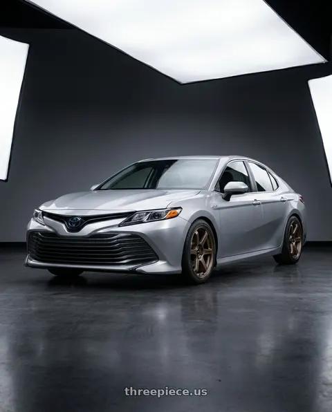 2021 Toyota Camry Hybrid LE with Enkei T6R 5x114.3 18x8.5+38 Matte Bronze wheels