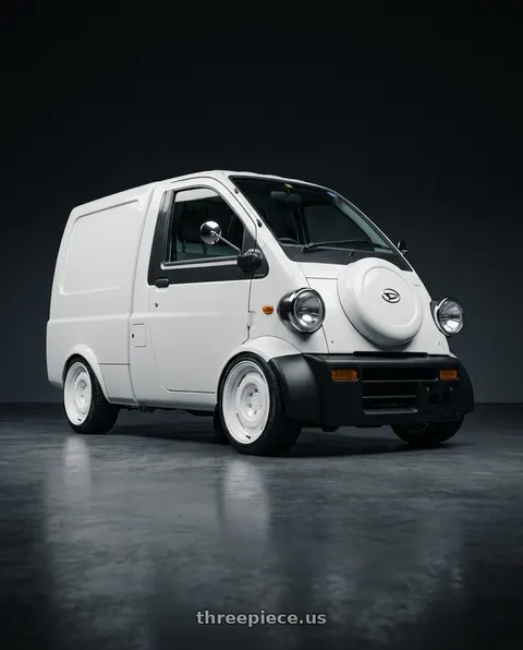 1998 Daihatsu midget ii cargo with fifteen52 ANALOG HD 6x139.7 17x8.5 +0 CLASSIC WHITE (GLOSS WHITE) wheels