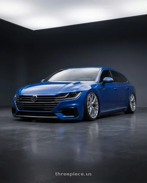 2021 Volkswagen Arteon with TIS Motorsports 504S 5X112 20x8.5 +35 Gloss Silver wheels