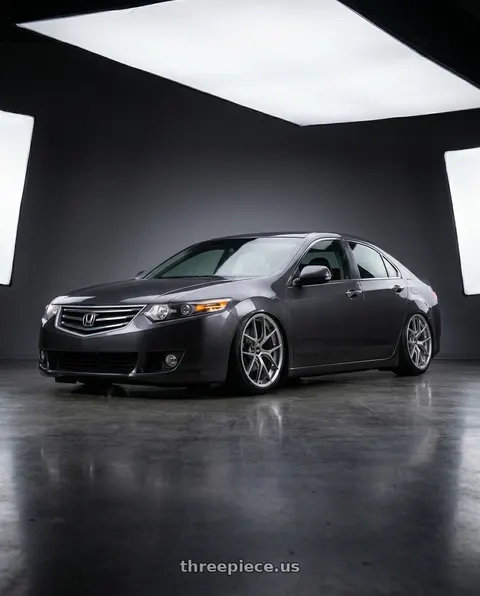 2010 Honda Accord with BBS RI-S 5x112 20x10.0+38 Diamond Silver wheels