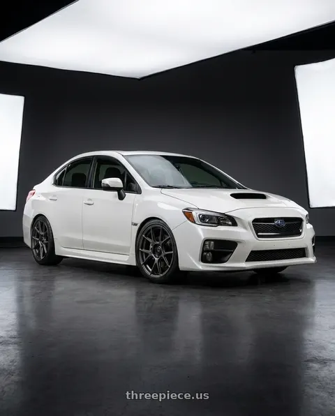 2017 Subaru WRX Limited with Konig Ampliform 5x114.3 18x9.5+25 Dark Metallic Graphite wheels