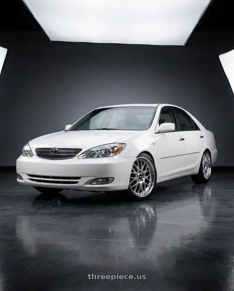 2005 Toyota Camry with BBS RS-GT 5x114.3 19x10.0+40 Diamond Silver wheels