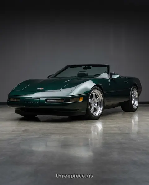 1993 Chevrolet Corvette with SSR Professor SP1 5x120.65 18X9+49 NR Disk Silver wheels