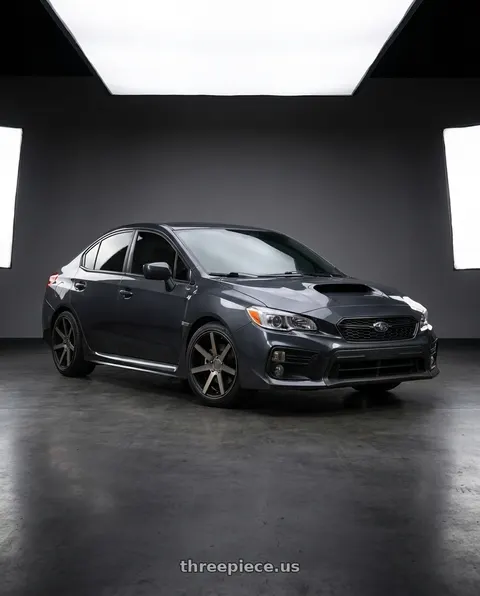 2020 Subaru WRX with Niche 1PC M150 VERONA 5X114.3 18X8 +40 MATTE BLACK MACHINED wheels